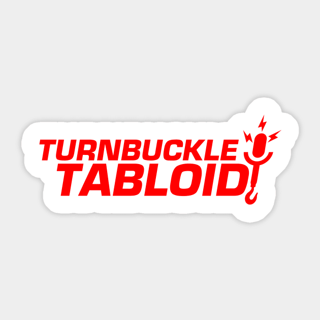 TBT Red Logo Sticker by TurnbuckleTabloid